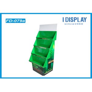 Quality Green Cardboard Quarter Pallet Display , Battery Retail Display Racks for sale