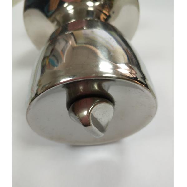 Key Lock Door Knob Brass / Zinc Bedroom Door Knobs , Double Keyed Door Knob 35-55mm Thickness