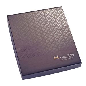 Lid And Base Style Cosmetic Gift Package Box Matt Black