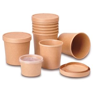 Disposable Takeaway Paper Cup Bowl Packaging Custom Printed