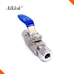 One Piece Two Way Ferrule Ball Valve Stainless Steel 1000Psi