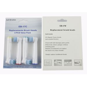 Compatible with Oral B toothbrush head Replacement EB-17A/ EB-17C/ EB-17D/EB-25