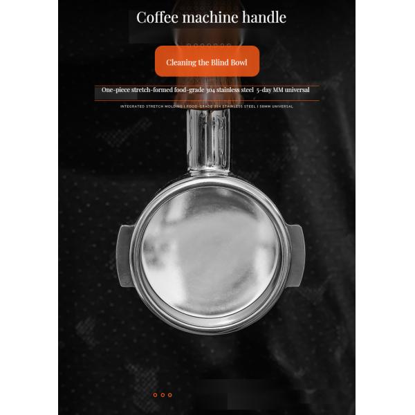 Foam Milk Function Stainless Steel Coffee Portafilter Blind Basket for Espresso Machines