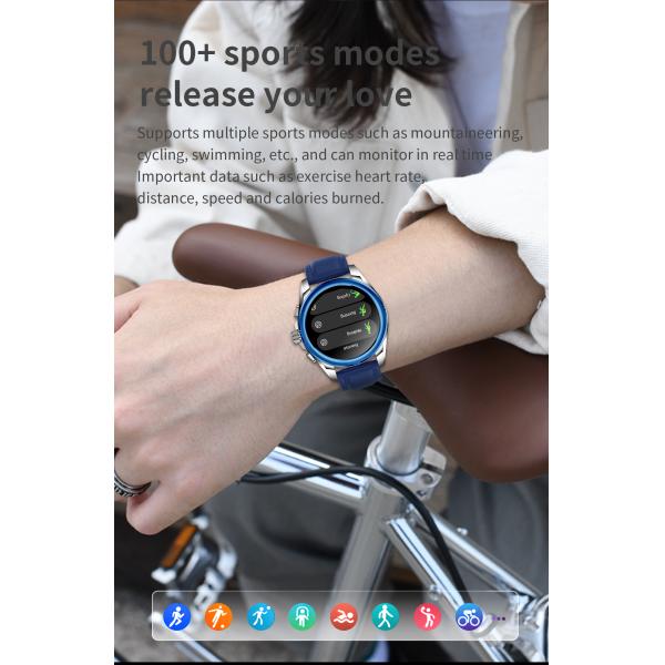 All Metal Amoled Bluetooth Calling Smartwatch Sports Mode Round Shape