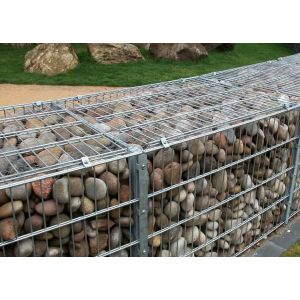 ISO14001 2x1x0.5m Welded steel Gabion Fence System