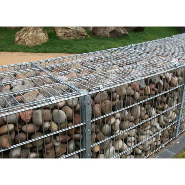 Buy ISO14001 2x1x0.5m Welded steel Gabion Fence System at wholesale prices