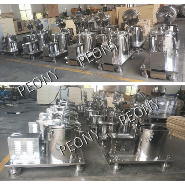 Vertical Basket Centrifuge , SS CBD Oil Ethanol Extraction Machine