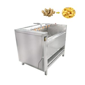Commercial Fruit Scrub Lemon Polishing Potato Food Cleaning Machine