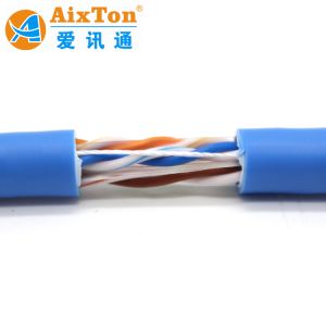 China Bare Solid Copper Cca Cu 23awg 0.57mm Cat6 UTP 305m Indoor Outdoor Network Cable Large Stock Ethernet Cable OEM Package on sale