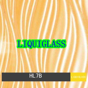 4mm Tinted Laminated Glass Liquid Stereoscopic Effect Pattern