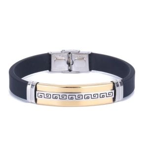 Trendy Custom Silicone 316L Sports Energy Bracelet