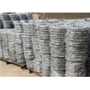Quality Security 25kgs Per Roll Fence Circular Barbed Wire for sale