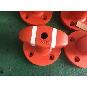SWL 150KN Cast Steel Ship Bollards Marine Tee Head Bollards