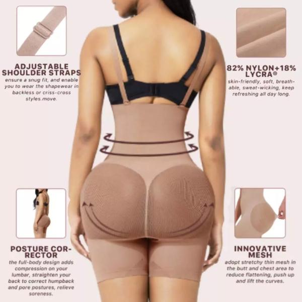 Nonwoven Weaving Method High Waist Shapewear Slimming Body Shaper for Plus Size Women
