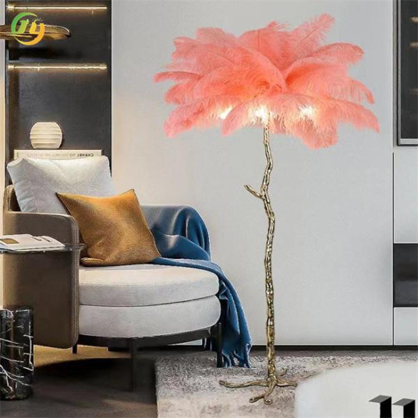 Feather Designer Luxury Modern LED Led Floor Lamp Modern Indoor Floor Lamp