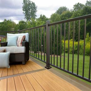 China 3 Rails Powder Coated Aluminium Slat Fencing Good Sale on sale