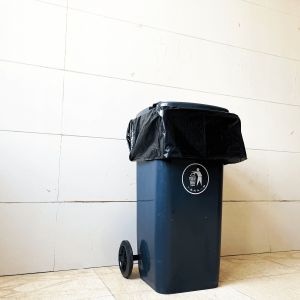 Daily Necessities Heat Seal Trash Can Liners 55 Gallon Capacity Plastic Garbage