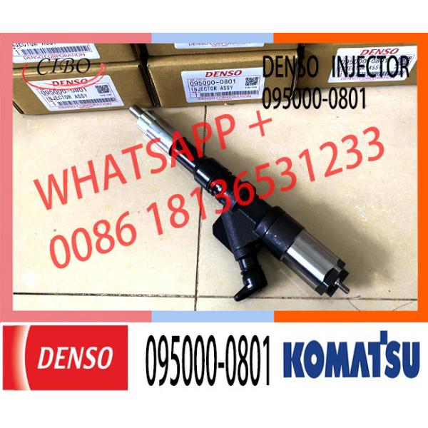 Fuel Injector Assembly 6156-11-3100 095000-0801 For KOMATSU 6D125E450-7.8