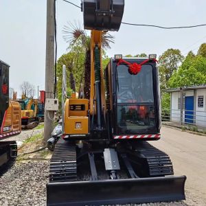 Used Sany SY75C SY75CPRO Excavator with 0.32M³ Bucket Capacity and 41.1 kW Power