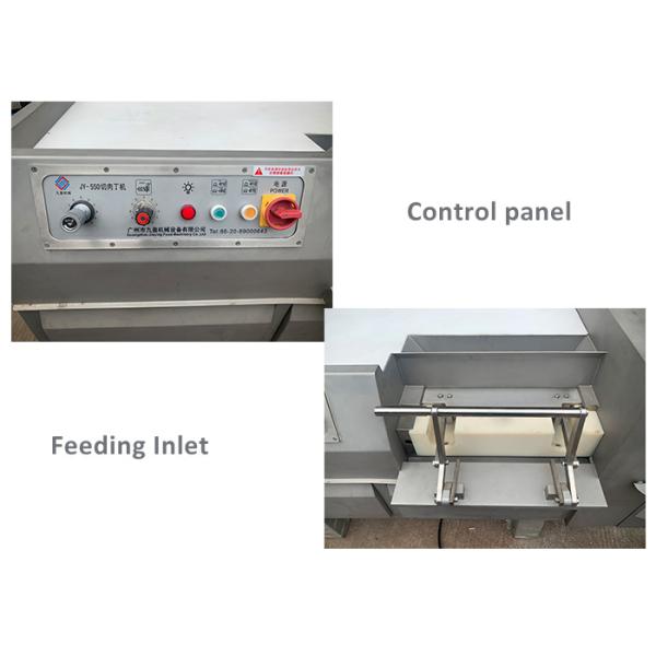 SUS 304 Cold Meat Dicing Machine With 500-600kg / Hour Capacity