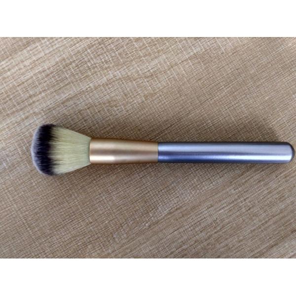 Buy Popular Silver Handle Makeup Foundation Brush With Aluminium Ferrule at wholesale prices