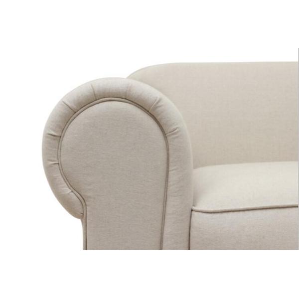American style Linen fabric upholstery classic 3-seater sofa,lounge chair,living room sofa