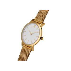 30 Atm Slim Stainless Steel Waterproof Watch With Milanese Bracelet