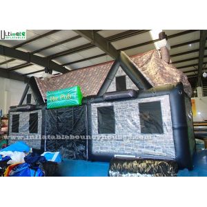 Durable Portable Air Inflatable Tents / Pub House Lead Free Pvc Tarpaulin