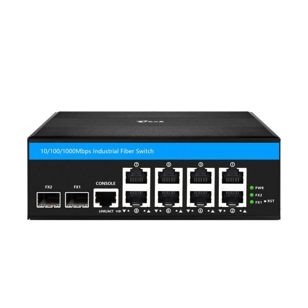 Buy 8 Port Gigabit Managed Poe Switch Industrial Ethernet Switch with 2SFP+8 RJ45 at wholesale prices