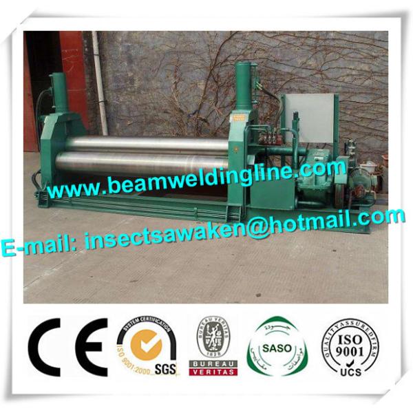 3 Roller Hydraulic Symmetrical Plate Rolling Machine For Shipbuilding /