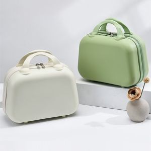 China (998)14 suitcase Makeup box bag abs hard shell suitase travel luggage Sturdy and durable Small suitcase on sale