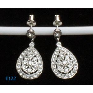 New Fashion Tin Alloy and Golden Dangle Drop Earrings with Factory Price