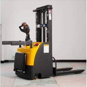 Full Platform Electric Pallet Stacker with 500mm Load Center 1070mm Fork Length