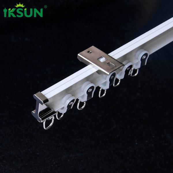 Bendable Bay Window Curtain Track Ceiling Mounted Aluminium Alloy Material