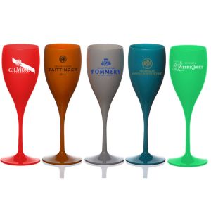 China Party 150ml Plastic Champagne Glasses Cocktail Plastic Wine Goblet Customized Color And Logo on sale