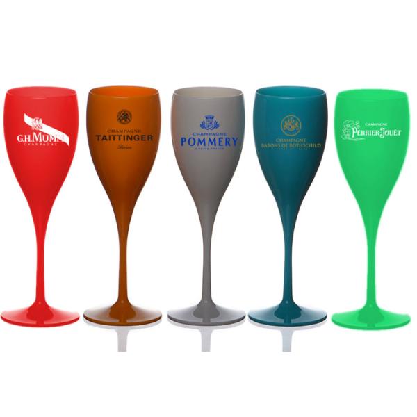 Buy Party 150ml Plastic Champagne Glasses Cocktail Plastic Wine Goblet Customized Color And Logo at wholesale prices
