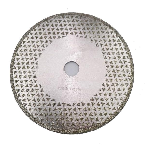 7 Inch Electroplated Diamond Cutting & Grinding Blade Both Side Coated For
