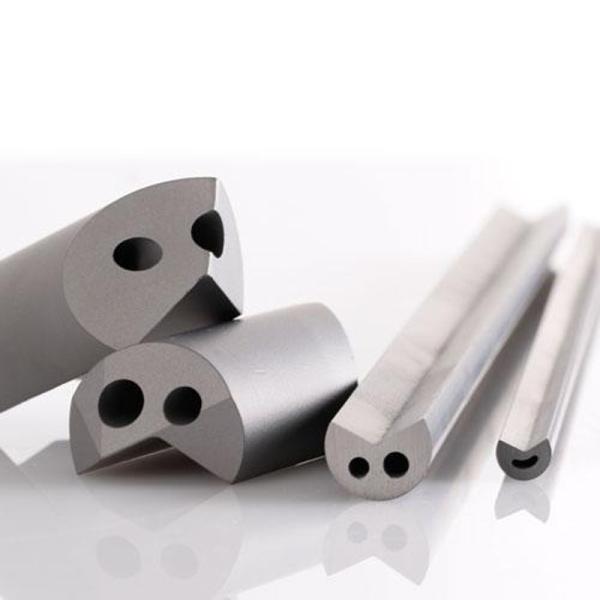 Quality Sintered Tungsten Carbide Material Rods With Double Parallel Inner Hole for sale