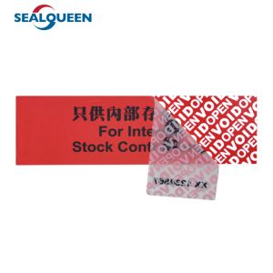 Total Transfer Security Void Seal Stickers Custom Document Tamper Evident