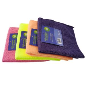 China Lint Free Microfiber Cleaning Cloths Reusable Terry Towel Polyester on sale