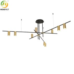 CE Led Metal Gold Pendant Light For Living Room / Bedroom