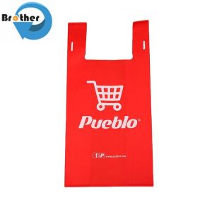Multicolor Customized D W U Cut Foldable Reusable Non Woven T-Shirt Bag for