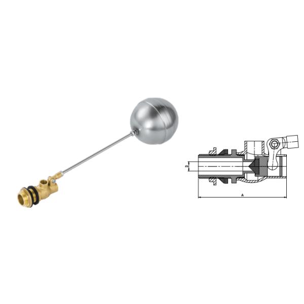 Full Port DN15 1/2 Inch Brass Float Ball Valve for Water Storage Tank