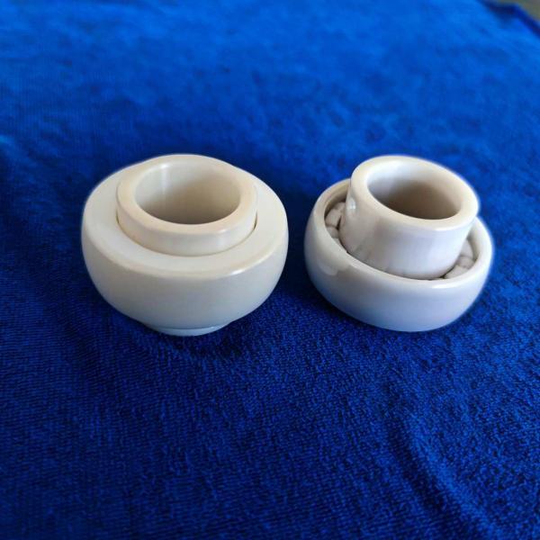 ZrO2 UC205 Ceramic Insert Ball Bearing PTFE Cage With Adapting Thread In Conveyor Systems