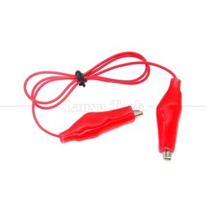 China Black Red Electrical Alligator Crocodile Clamps Clips Battery Power Test Cable on sale