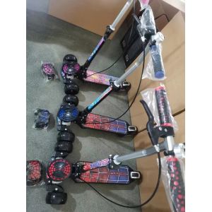 2 In 1 Spider Man Kids Kick Scooters
