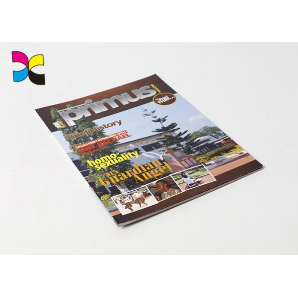 Perfect Binding Photo Magazine Printing , Glossy Artpaper Cover Magazine Cover Prints