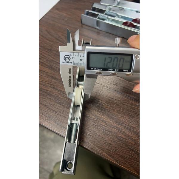 Iron frame Metal sliding aluminum doors and Windows with copper wheel sliding roller