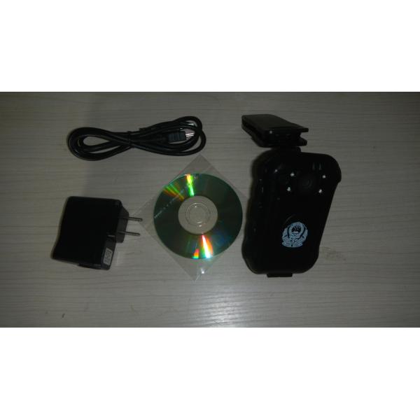 Black Infrared 4G Body Worn Camera , Android Body Camera With 2.0 Inch Touch LCD