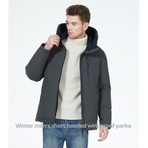 Front Back Wear Downs Coat Polyester Winter Jacket Business Casual